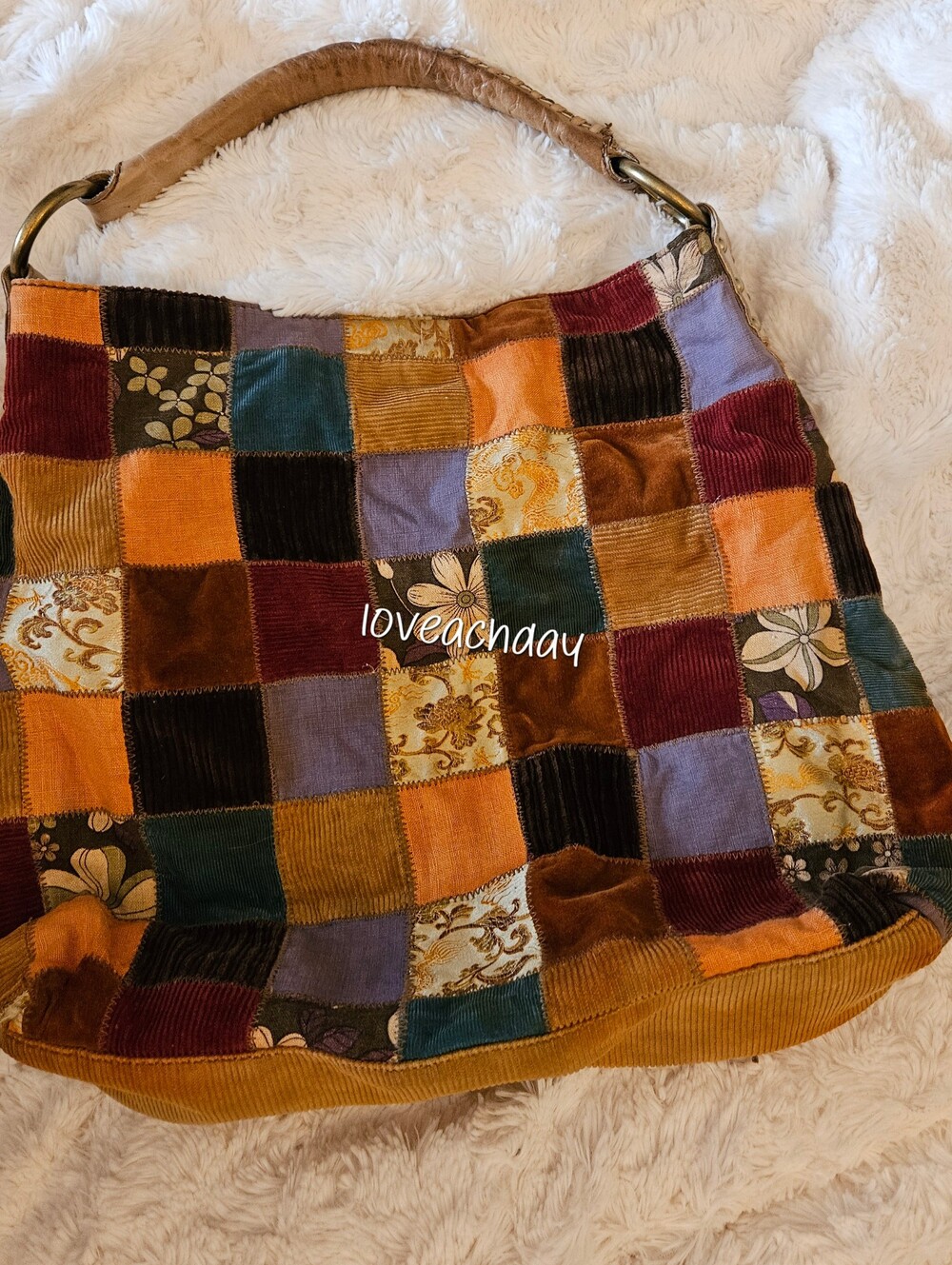 Vintage✨️Lucky Brand Patchwork Multicolor Hobo Bag